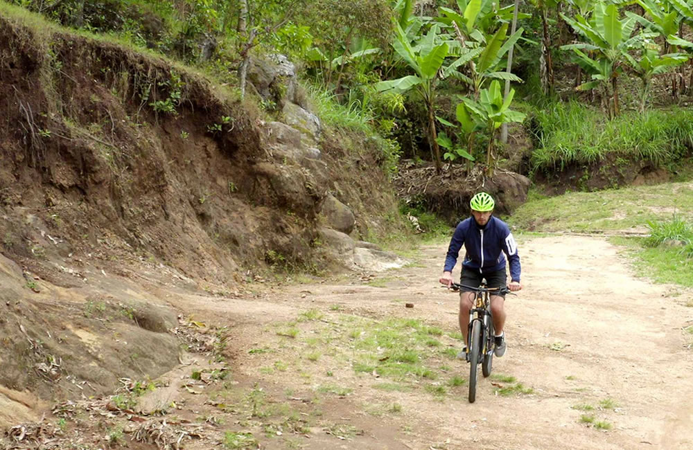 Cycling along the Congo- Nile Divide trail 